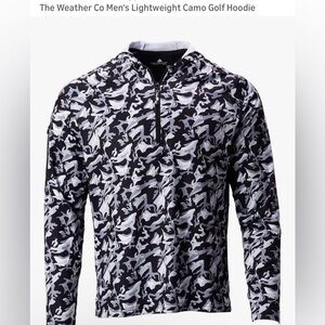The Weather Co Men's Lightweight Camo Golf Hoodie